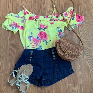 Floral cute blouse
